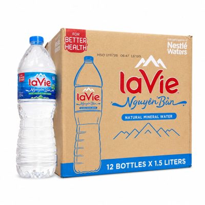 Thùng nước khoáng LaVie 1.5L chính hãng thùng 12 chai tại Thiên An – Giao Nước Nhanh